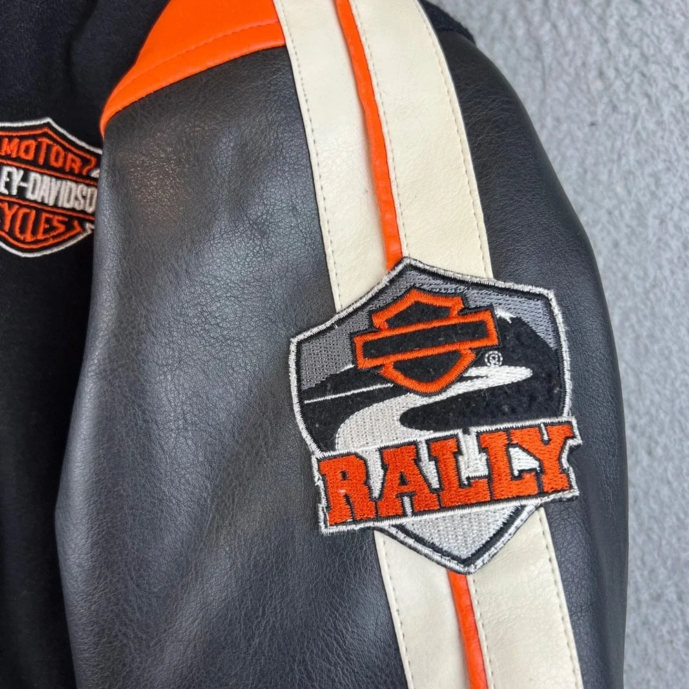 Youth Kid Harley Davidson Kids Reversible Varsity Jacket Embroidered 4T